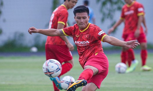 Quang Hải muốn cùng tuyển Việt Nam dự AFF Cup 2022. Ảnh: Thanh Vũ