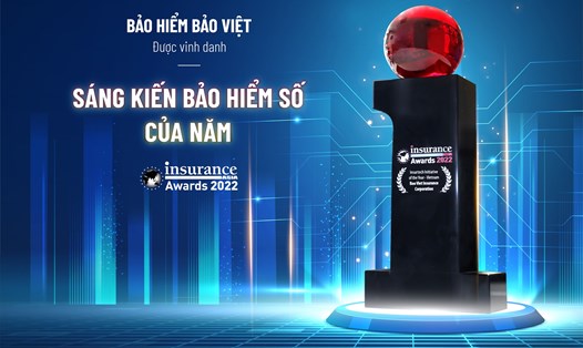 Bảo hiểm Bảo Việt đạt giải “Sáng kiến Bảo hiểm số của năm". Ảnh BV.