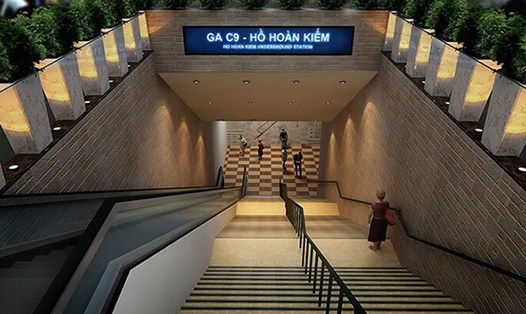 Chấp thuận phương án xây ga ngầm C9 metro Nam Thăng Long-Trần Hưng Đạo