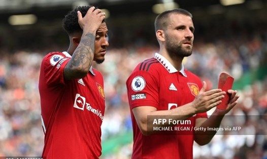 Sancho và Luke Shaw là một trong số các cầu thủ của Man United cần chứng tỏ bản thân.  Ảnh: AFP
