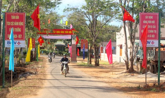 Thành phố Gia Nghĩa là đơn vị hành chính cấp huyện, thành phố đầu tiên ở tỉnh Đắk Nông cán đích Nông thôn mới. Ảnh: T.N