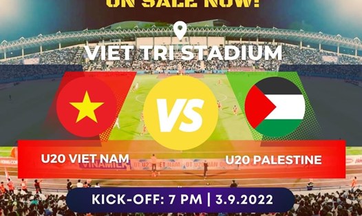 Trận U20 Việt Nam và U20 Palestine diễn ra lúc 19h00.