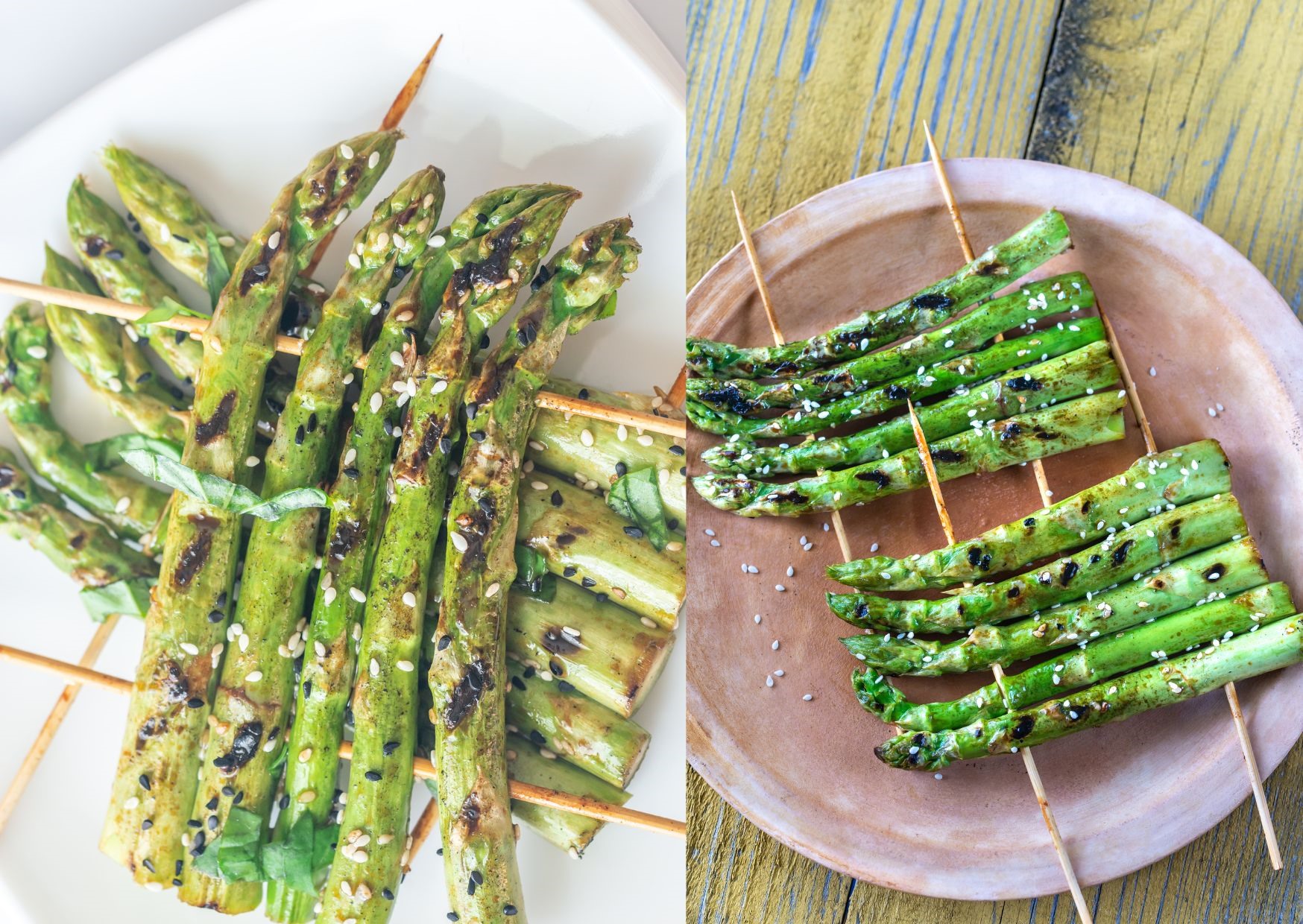 Măng tây nướng là công thức nấu ăn đơn giản, bổ dưỡng. Đồ họa: Doãn Hằng