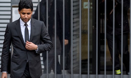 Chủ tịch PSG, Nasser Al-Khelaifi, dính scandal mới. Ảnh: AFP