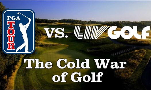 Màn đối đầu PGA Tour và LIV Golf được ví như "chiến tranh lạnh của làng golf". Ảnh: Golf