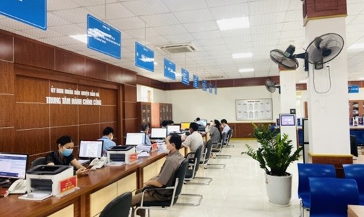 Trung tâm hành chính công huyện Đầm Hà. Ảnh: CTV