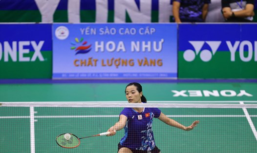 Nguyễn Thùy Linh xuất sắc vào bán kết Giải cầu lông Vietnam Open 2022. Ảnh: A.Q