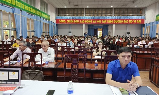 LĐLĐ huyện Xuân Lộc đã tổ chức hội nghị tập huấn hướng dẫn công tác tổ chức đại hội Công đoàn nhiệm kỳ 2023-2028. Ảnh: L.T.D