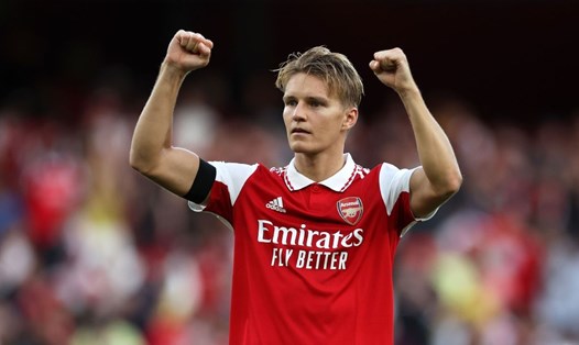 Thiếu vắng Odegaard sẽ là tổn thất lớn cho Arsenal. Ảnh: AFP