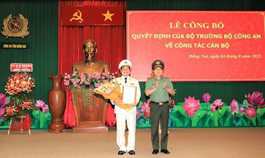 Ông Trần Anh Sơn được bổ nhiệm làm Phó giám đốc Công an tỉnh Đồng Nai ngày 4.8. Ảnh: CA ĐN