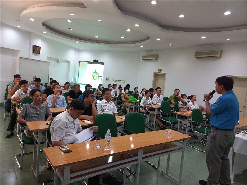 Buổi huấn luyện an toàn, vệ sinh lao động cho toàn thể người lao động Công ty TNHH Một thành viên Kinh Đô. Ảnh: CĐHN