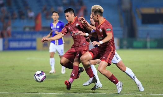 Chặn bước tiến của Hà Nội FC, Topenland Bình Định có thể thách thức đối thủ trong cuộc đua vô địch? Ảnh: VPF