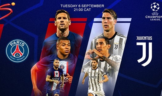 PSG vs Juventus cũng là dịp để Angel di Maria gặp lại Lionel Messi, Kylian Mbappe, Neymar và các đồng đội cũ tại Pháp. Ảnh: Supersports