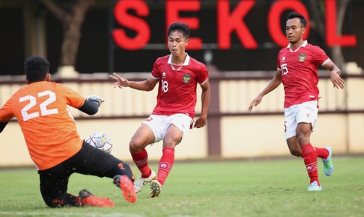 U20 Indonesia thi đấu giao hữu đáng thất vọng trước vòng loại U20 Châu Á 2023. Ảnh: PSSI