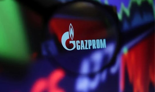 Logo Gazprom. Ảnh chụp màn hình