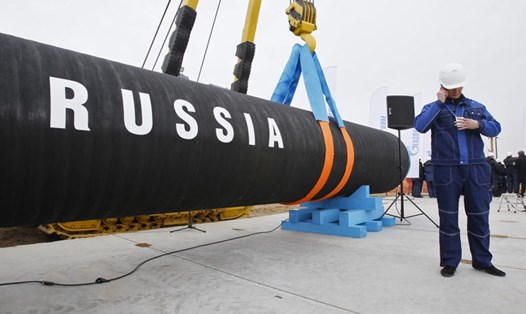 Công trường xây dựng đường ống Nord Stream ở Vịnh Portovaya cách St.Petersburg, Nga khoảng 170km vào năm 2010. Ảnh: Dmitry Lovetsky