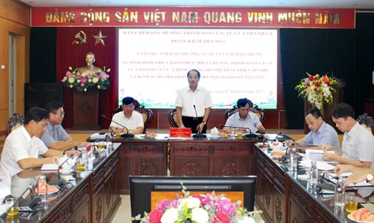 Trưởng ban Dân vận Thành ủy Nguyễn Doãn Toản phát biểu tại buổi kiểm tra