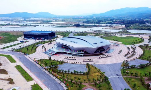 Nhà thi đấu 5.000 chỗ (phường Đại Yên, TP Hạ Long)  là nơi dự kiến sẽ diễn ra lễ khai mạc và bế mạc Đại hội Thể thao toàn quốc lần thứ 9. Ảnh: CTV