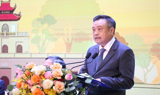 Chủ tịch Hà Nội phát biểu tại Hội thảo "20 năm nghiên cứu, bảo tồn và phát huy giá trị di sản Hoàng thành Thăng Long - Hà Nội"
