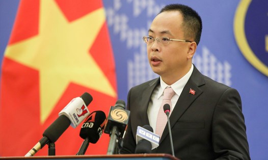 Phó phát ngôn Bộ Ngoại giao Đoàn Khắc Việt. Ảnh: Thành Nam