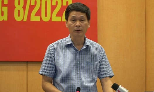 Phó Giám đốc Sở Y tế Hà Nội Vũ Cao Cương. Ảnh: Minh Ánh