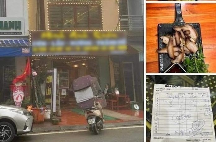 Nhà hàng bị tố chặt chém du khách. Ảnh: P.N cung cấp.