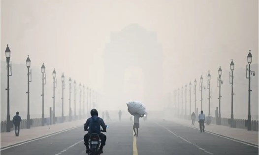 Mức độ ô nhiễm không khí ở New Delhi gần đây rất cao. Ảnh: AFP