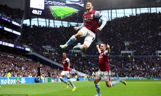 Aston Villa giành chiến thắng thuyết phục trước Tottenham.  Ảnh: AFP