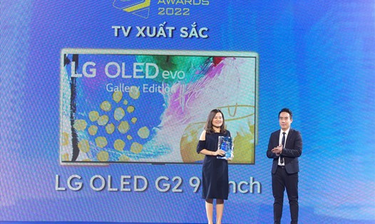 TV LG OLED G2 97 inch được bình chọn trở thành TV xuất sắc 2022. Ảnh: DN cung cấp