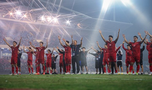 Tuyển Việt Nam vào chung kết AFF Cup 2022 thuyết phục, ghi được 14 bàn thắng và chưa bị thủng lưới. Ảnh: Minh Dân