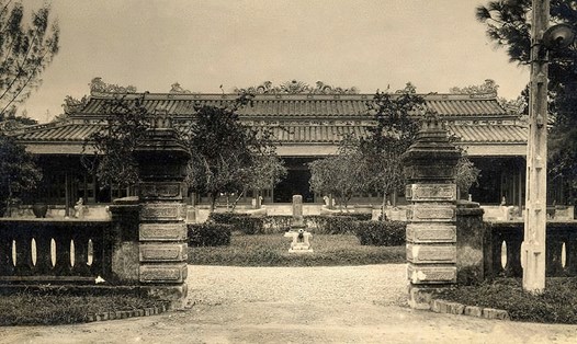 Mặt tiền Musée Khải Định. Ảnh chụp khoảng năm 1929. Ảnh tư liệu