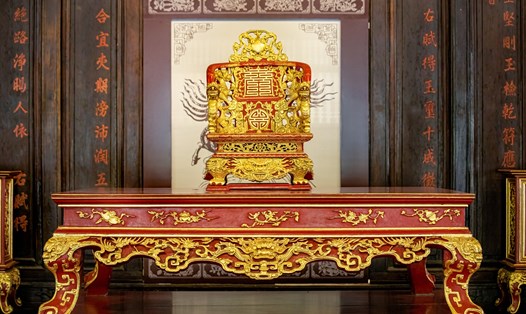 Ngai vua nhà Nguyễn trưng bày tại Bảo tàng Cổ vật Cung đình Huế. Ảnh: Nguyễn Tấn Anh Phong