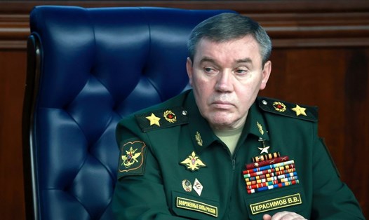 Tổng Tham mưu trưởng Nga Valery Gerasimov trở thành tổng chỉ huy chiến dịch quân sự ở Ukraina. Ảnh: Bộ Quốc phòng Nga