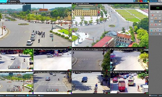 Yên Bái sẽ phạt nguội vi phạm giao thông qua hệ thống camera giám sát từ 1.3. Ảnh: Trung tâm giám sát cung cấp.