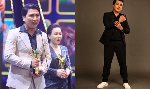 Nguỵ Minh Khang xúc động nhận giải "Ngôi sao xanh". Ảnh: Nghệ sĩ cung cấp.