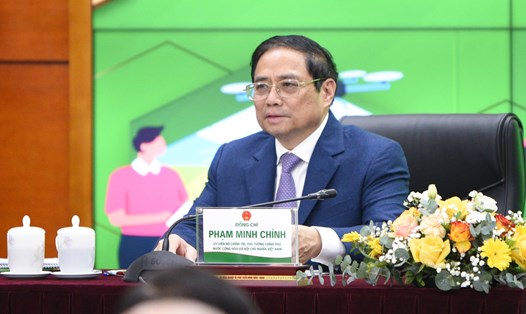 Thủ tướng Chính phủ Phạm Minh Chính tin tưởng giao ngành NNPTNT đạt giá trị xuất khẩu 55 tỉ USD trong năm 2023. Ảnh: Đinh Tùng