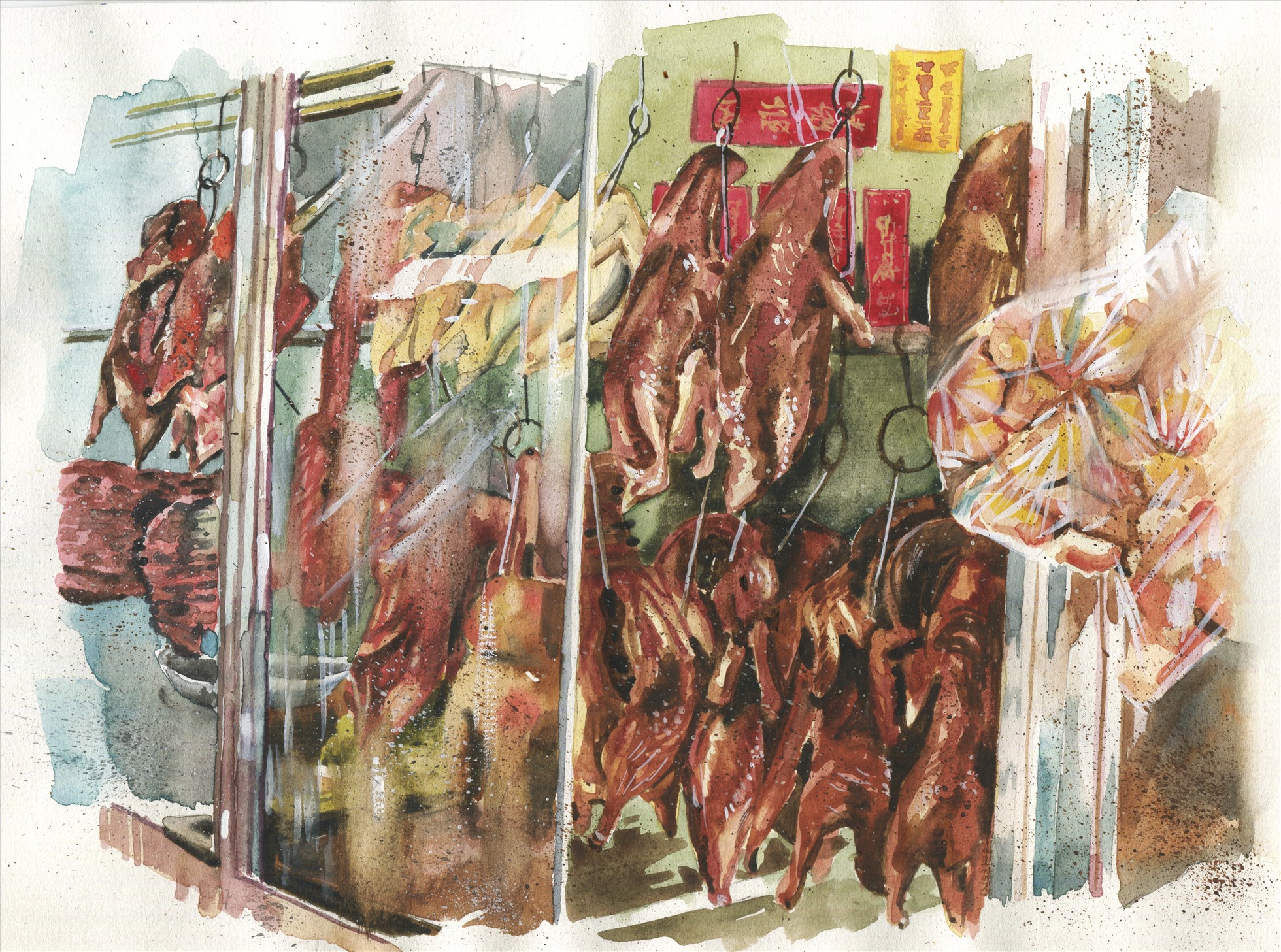 Món heo quay. Minh họa: PHẠM CÔNG TÂM