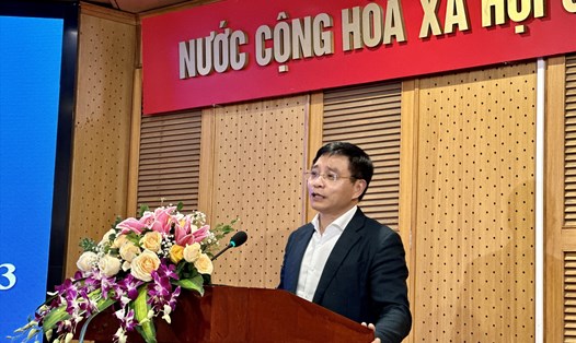 Bộ trưởng Bộ Giao thông vận tải phát biểu tại hội nghị Tổng kết của Cục Đăng kiểm. Ảnh Khánh Hoà
