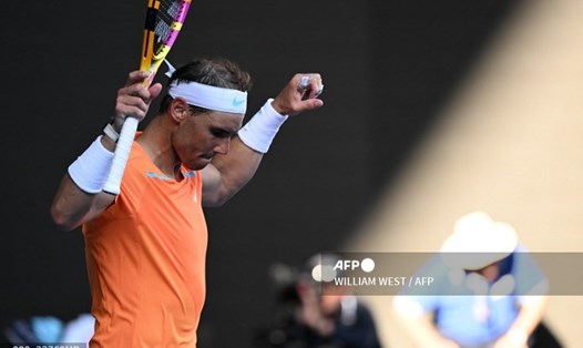 Rafael Nadal ghi tên mình vào vòng 2 Australian Open 2023. Ảnh: AFP