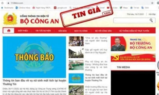 Những trang web giả mạo lừa đảo tinh vi. Ảnh: Quang Việt.