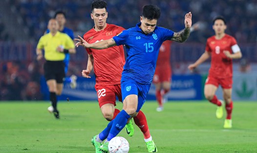 Tuyển Việt Nam thất bại 0-1 trước Thái Lan tại chung kết lượt về AFF Cup 2022. Ảnh: Minh Dân