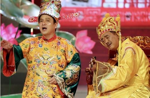 NSƯT Chí Trung trong chương  trình Táo Quân. Ảnh: Hiền Hương