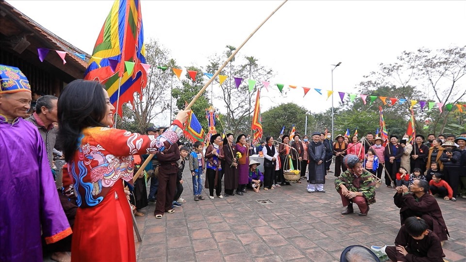 Hội Làng là một trong những hoạt động không thể thiếu trong “Đón Tết cùng VTV“. Ảnh: VTV