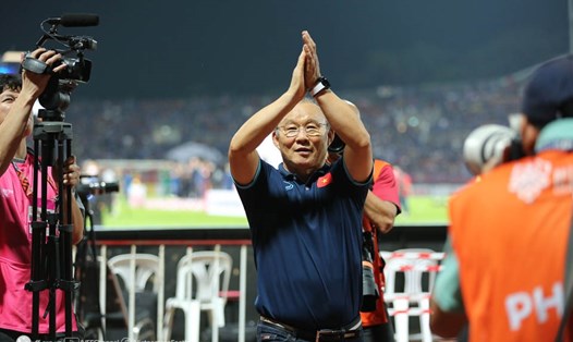 Việc giúp tuyển Việt Nam vào vòng loại thứ 3 World Cup 2022 là thành tích đáng chú ý nhất của ông Park Hang-seo. Ảnh: VFF