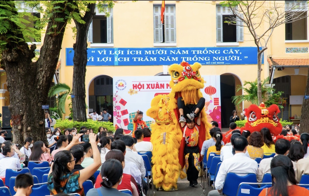 Học sinh tại TPHCM với nhiều hoạt động vui Xuân, đón Tết 2023. 
Ảnh: Tuệ Nhi