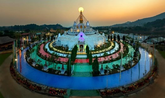Đại Bảo Tháp Mandala Tây Thiên. Ảnh: Ban tổ chức cung cấp