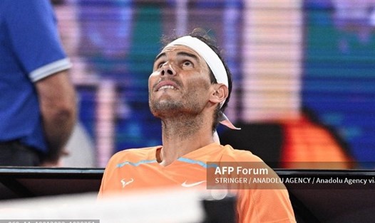 Rafael Nadal chia tay Australian Open 2023 ngay ở vòng 2. Ảnh: AFP