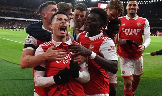 Arsenal chứng tỏ khát khao rất lớn để vô địch Premier League mùa này.  Ảnh: AFP