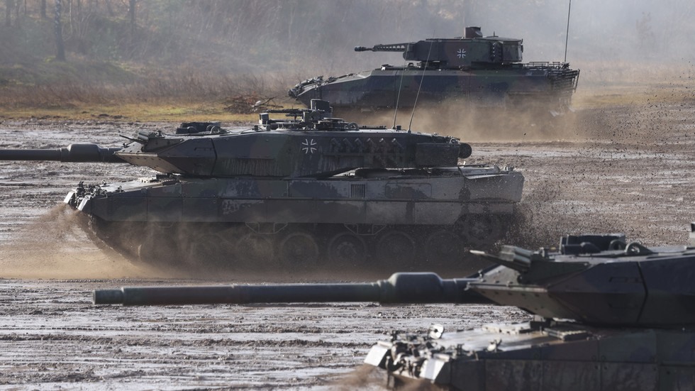 Ukraina muốn Đức cung cấp xe tăng Leopard 2. Ảnh: AFP