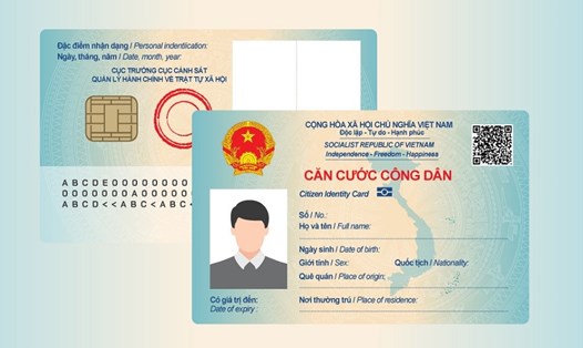 Mặt trước và mặt sau của thẻ căn cước công dân gắn chip được Bộ Công an đề xuất thay đổi một số thông tin. Ảnh minh hoạ: C06